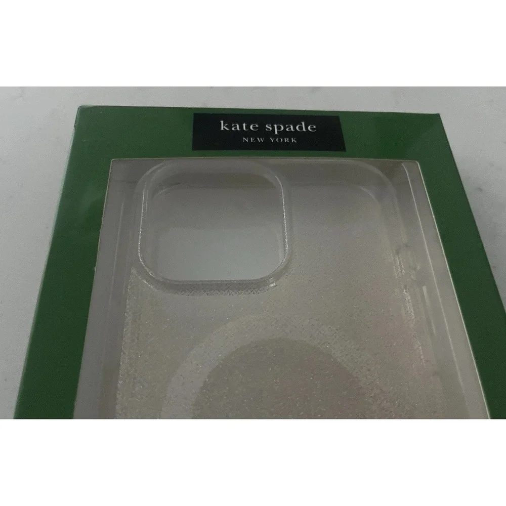 KATE SPADE Protective Case Magsafe For‎ IPHONE 16 PRO MAX Gold Clear Sparkle